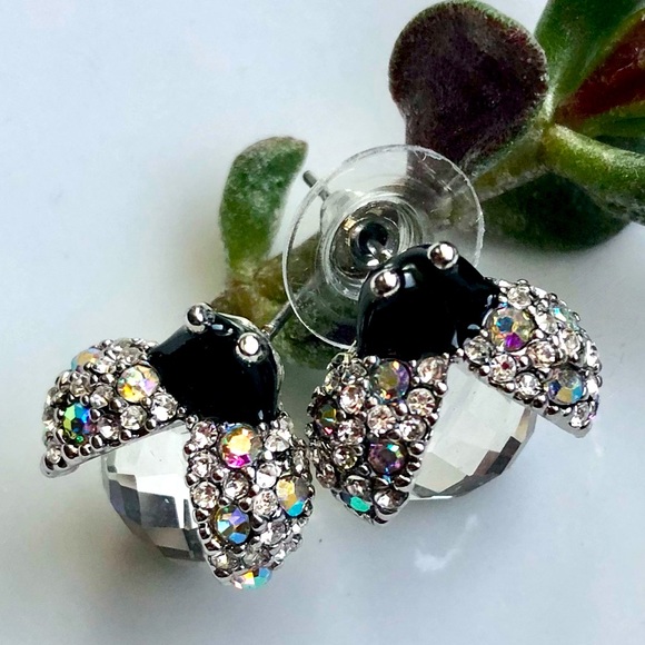 LAVINA Jewelry Lavina Crystal Stud Earrings Ladybug678 Swarovski